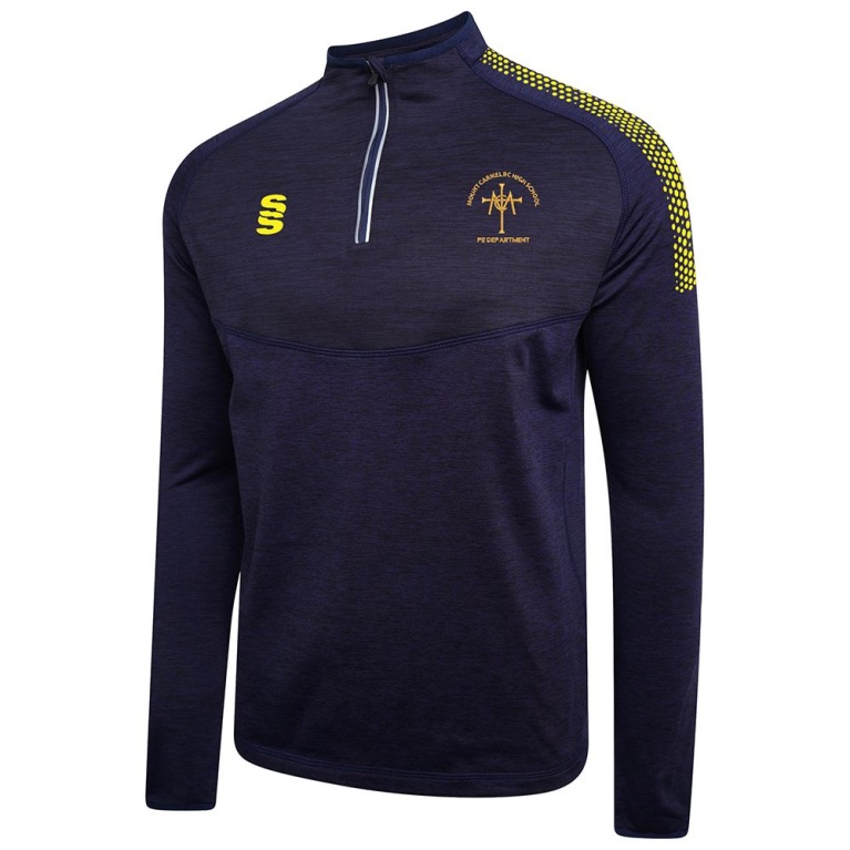 1/4 Zip Dual Performance Top : Navy