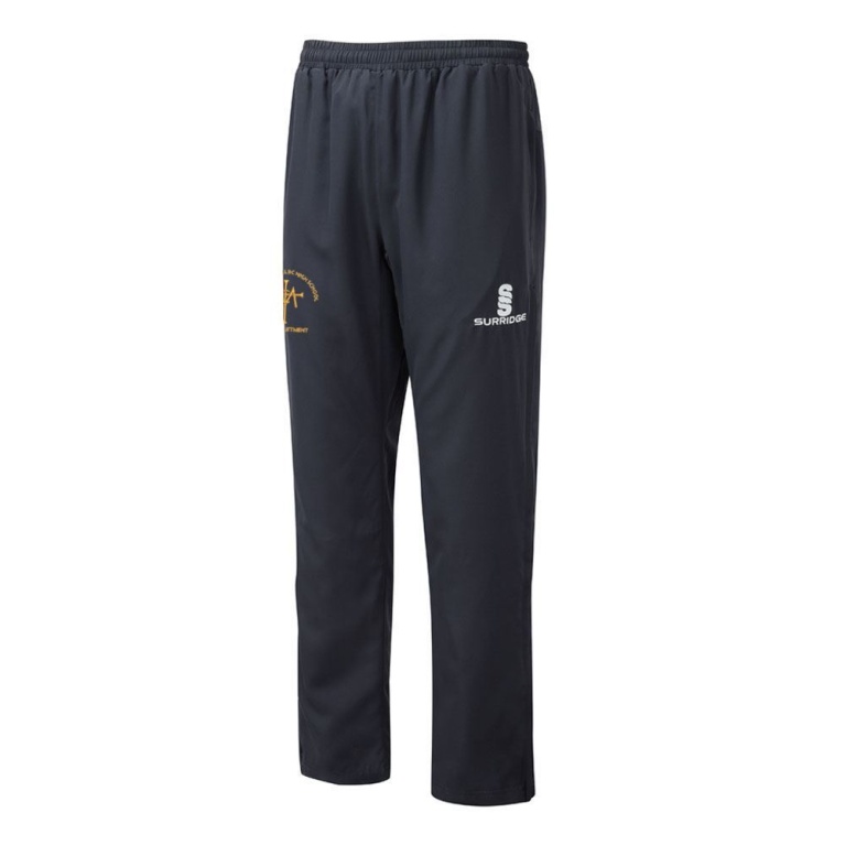 POPLIN TRACK PANT WITH LYCRA-Navy